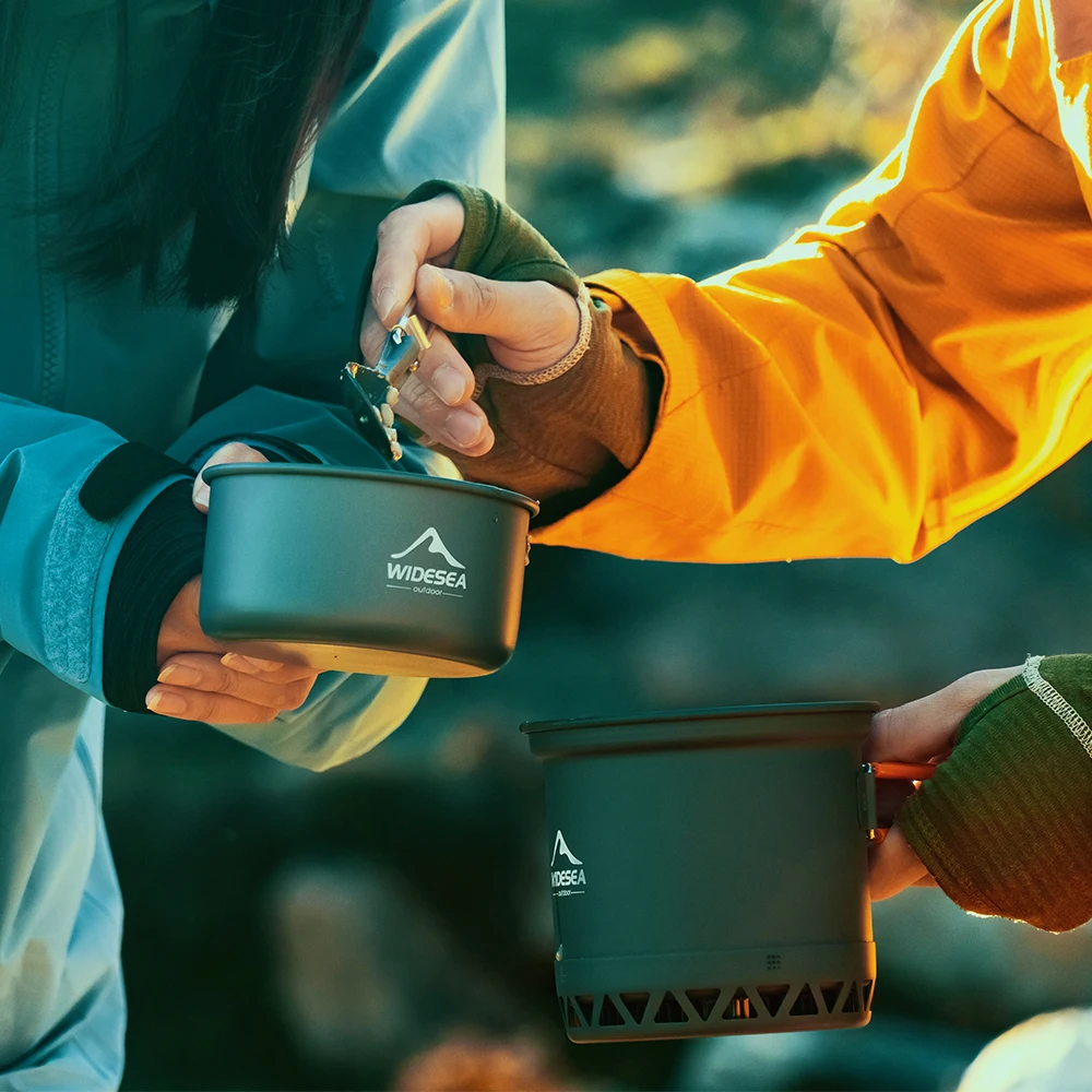 Nesting Camping Pot Set, 1.3L and 2.3L Hard Anodized Aluminum 6 Nesting Camping Pot Set, 1.3L and 2.3L Hard Anodized Aluminum - view 6