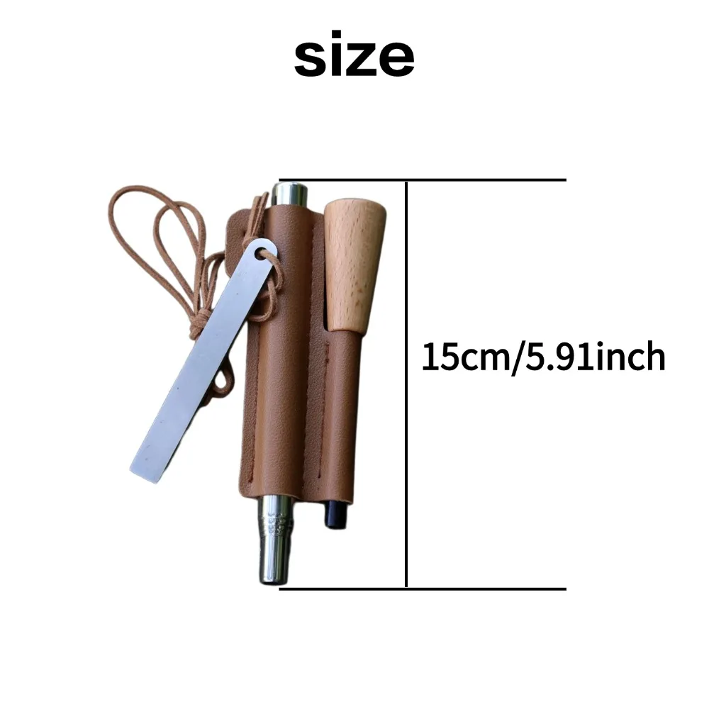 Magnesium Fire Starter Kit 4 Piece Iron Rod with Steel Striker 3 Magnesium Fire Starter Kit 4 Piece Iron Rod with Steel Striker - view 3