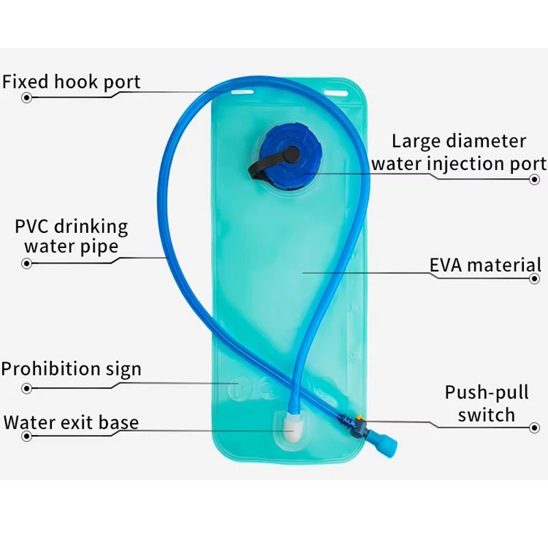 Motocross Hydration Pack with 2L EVA Water Bag for MTB Riding 6 Motocross Hydration Pack with 2L EVA Water Bag for MTB Riding - view 6