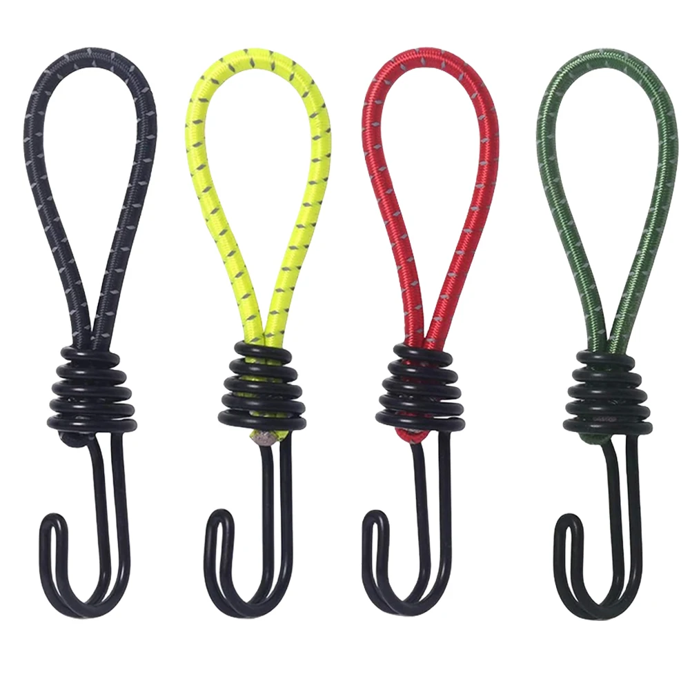 Rubber Tent Bungee Cords with Coated Hooks 10 Pack 5 Rubber Tent Bungee Cords with Coated Hooks 10 Pack - view 5