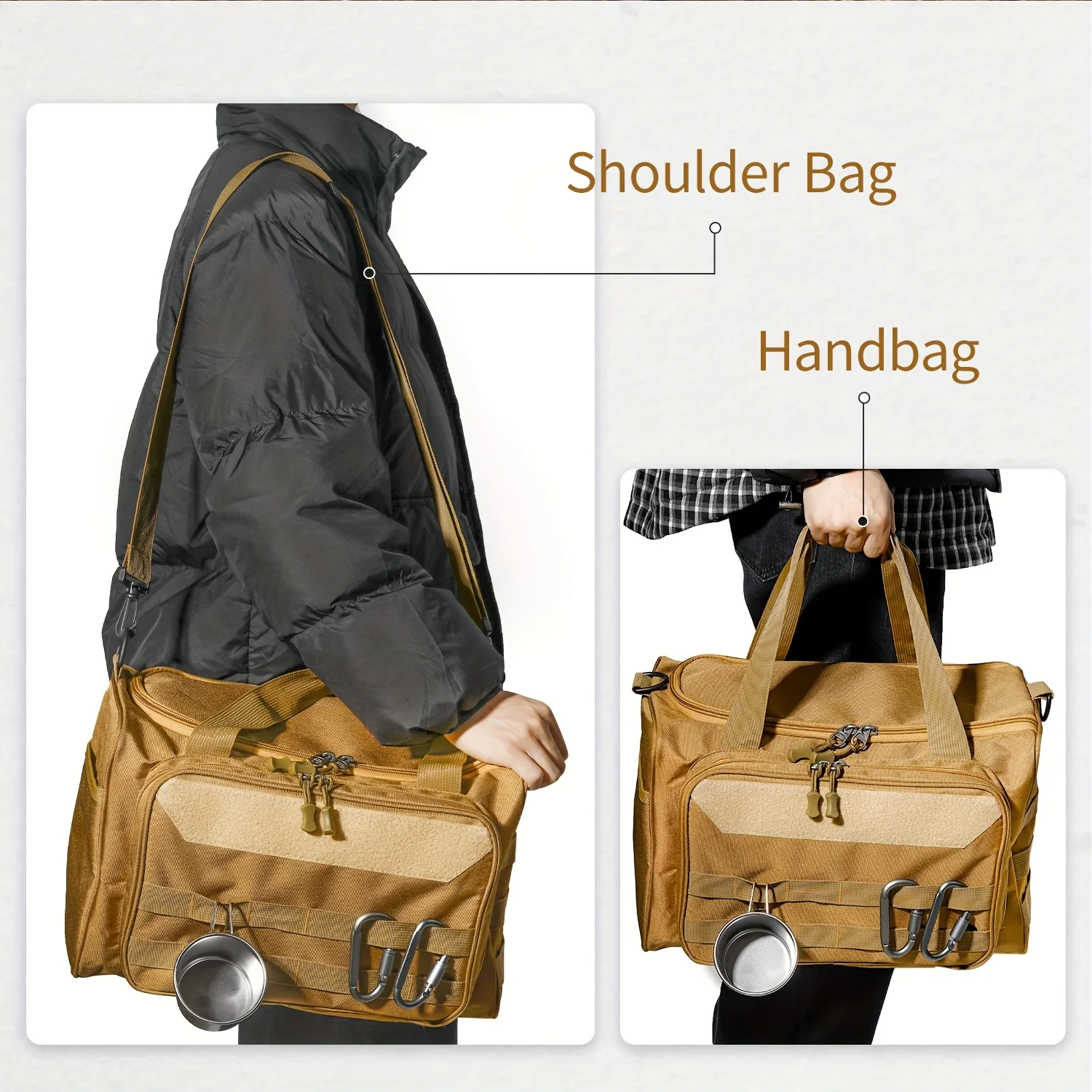 Tactical Organizer Handbag with Compartments and Adjustable Strap 6 Tactical Organizer Handbag with Compartments and Adjustable Strap - view 6