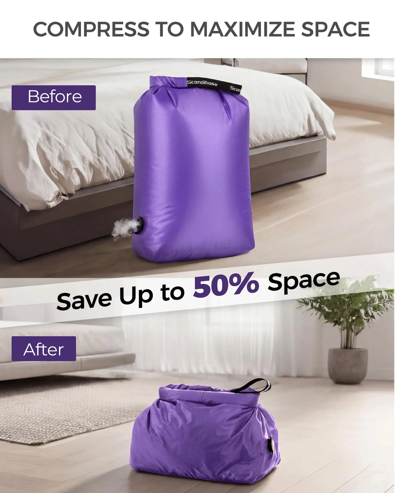 Bump Free Compression Bag in Nylon for Travel and Camping 3 Bump Free Compression Bag in Nylon for Travel and Camping - view 3