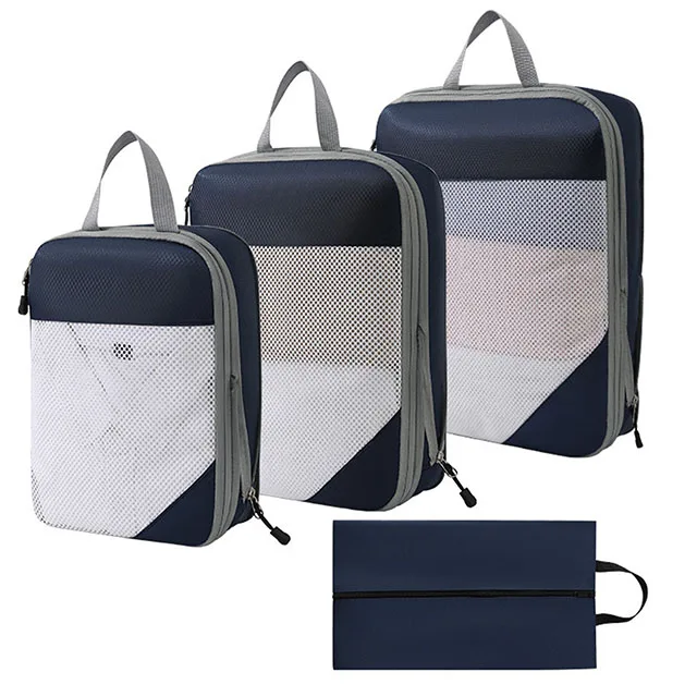Thickened Travel Packing Bags, 4 Piece Nylon Clothes and Shoe Set 9 Thickened Travel Packing Bags, 4 Piece Nylon Clothes and Shoe Set - view 9