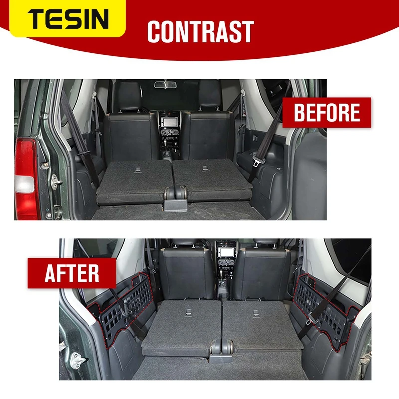Aluminum Trunk Side Rack Storage Box for Suzuki Jimny TESIN 2 Aluminum Trunk Side Rack Storage Box for Suzuki Jimny TESIN - view 2