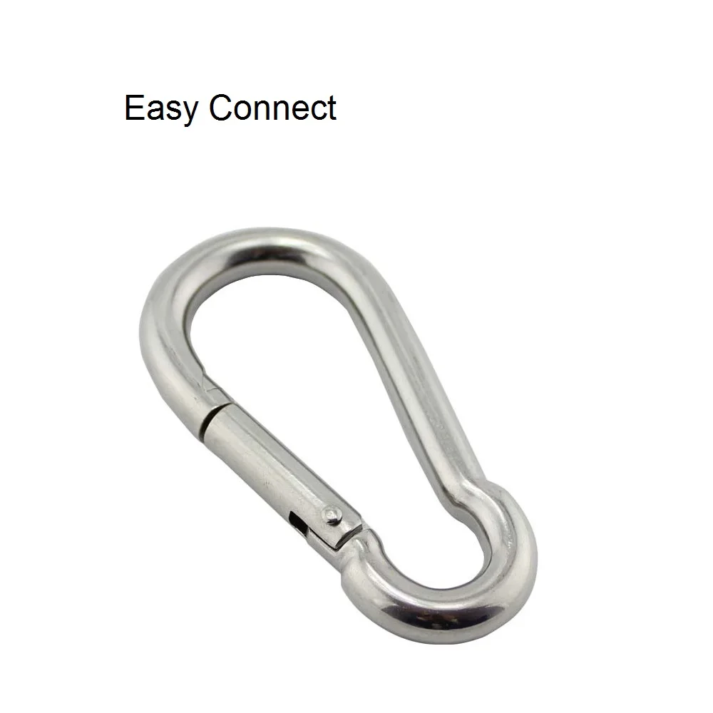 Stainless Steel Snap Hooks 10 Pack Marine 304 in 50 to 80mm Sizes 3 Stainless Steel Snap Hooks 10 Pack Marine 304 in 50 to 80mm Sizes - view 3