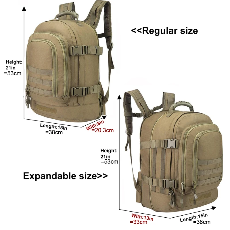 Expandable Tactical Backpack 39-64L Molle Assault Pack 3 Expandable Tactical Backpack 39-64L Molle Assault Pack - view 3