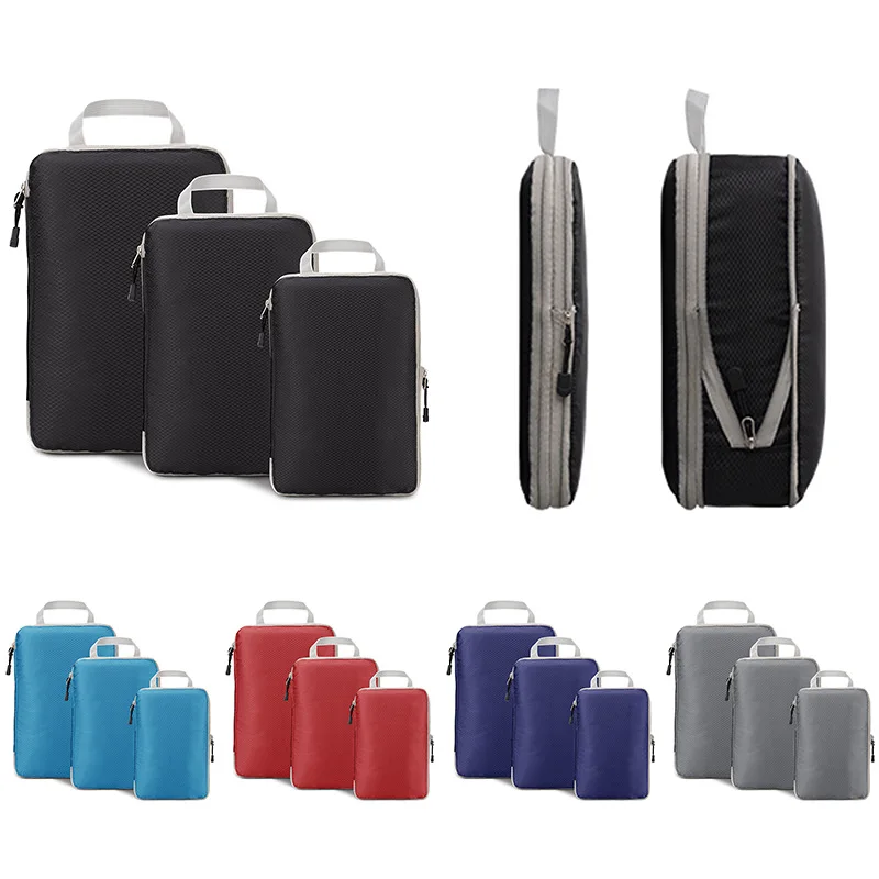 Compressible Foldable Packing Cubes with Handle, S, M, L 6 Compressible Foldable Packing Cubes with Handle, S, M, L - view 6