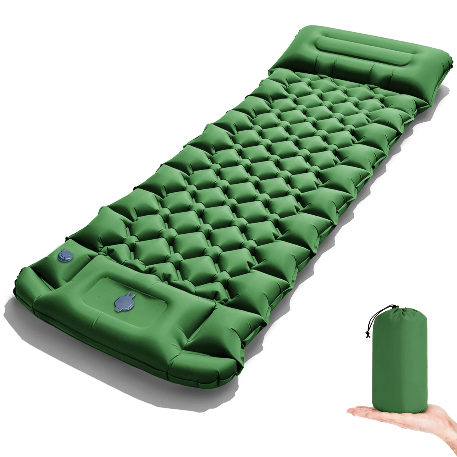 Thick Inflatable Camping Mattress with Pillow and Foot Pump 7 Thick Inflatable Camping Mattress with Pillow and Foot Pump - view 7