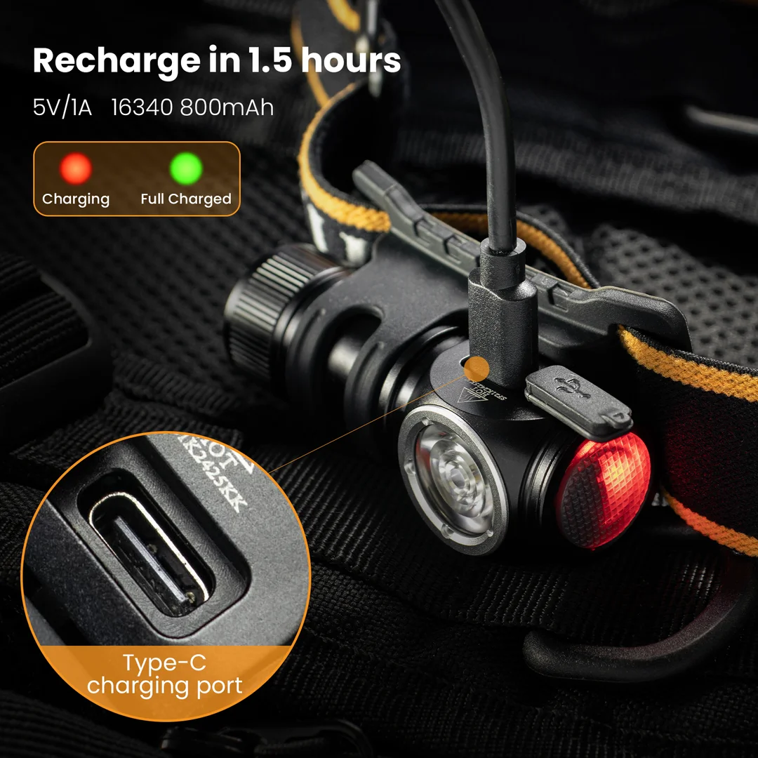 Mini Rechargeable Headlamp 1100lm 16340 USB-C with Magnet Sofirn 2 Mini Rechargeable Headlamp 1100lm 16340 USB-C with Magnet Sofirn - view 2