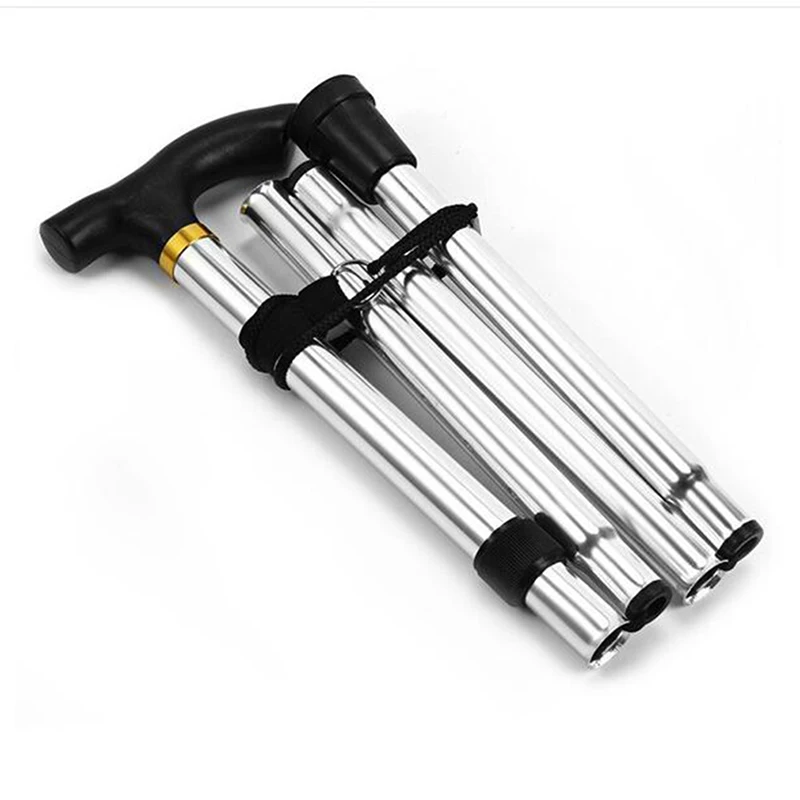 T Handle Walking Stick Telescopic Aluminum Alloy with Rubber Tip 4 T Handle Walking Stick Telescopic Aluminum Alloy with Rubber Tip - view 4