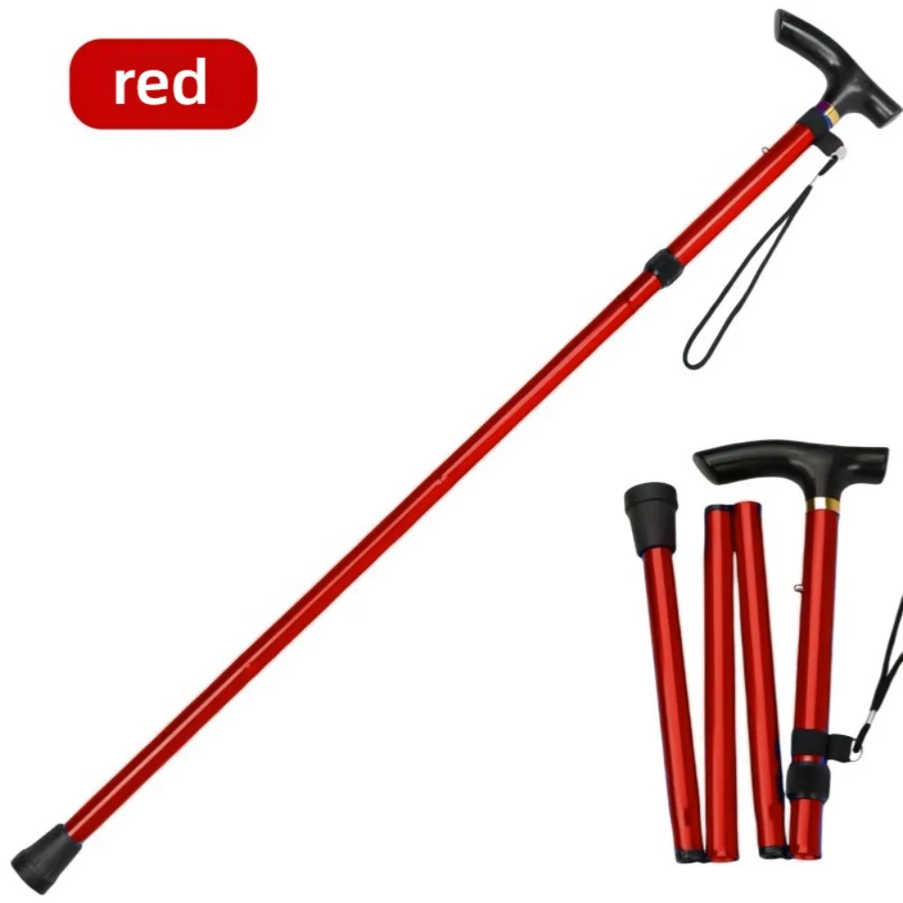 Foldable Aluminum Hiking Stick with T Handle and Wrist Strap 8 Foldable Aluminum Hiking Stick with T Handle and Wrist Strap - view 8