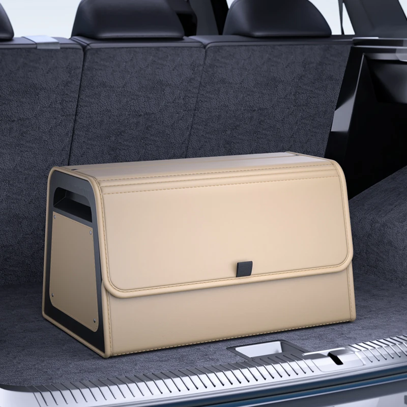 Magnetic Lid Trunk Organizer PU Leather with ABS Frame 10 Magnetic Lid Trunk Organizer PU Leather with ABS Frame - view 10