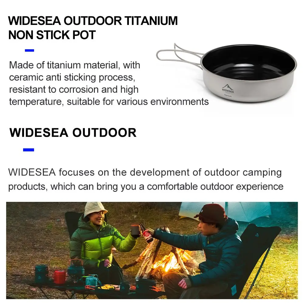 Titanium Camping Cookware, Pots 750ml to 2900ml and Frying Pans 5 Titanium Camping Cookware, Pots 750ml to 2900ml and Frying Pans - view 5