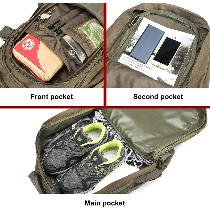 Expandable Tactical Backpack 39-64L Molle Assault Pack 4 Expandable Tactical Backpack 39-64L Molle Assault Pack - view 4