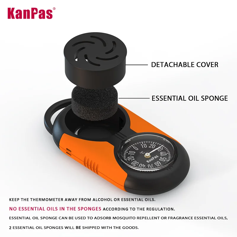 Thermometer Compass Kit with Hygrometer Zinc Metal Housing KANPAS 6 Thermometer Compass Kit with Hygrometer Zinc Metal Housing KANPAS - view 6
