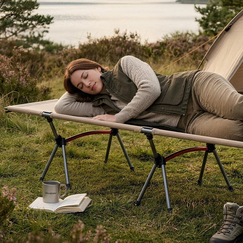 Ultralight Camping Cot, 4.8 lb Aluminum Folding Bed by WESTTUNE 6 Ultralight Camping Cot, 4.8 lb Aluminum Folding Bed by WESTTUNE - view 6