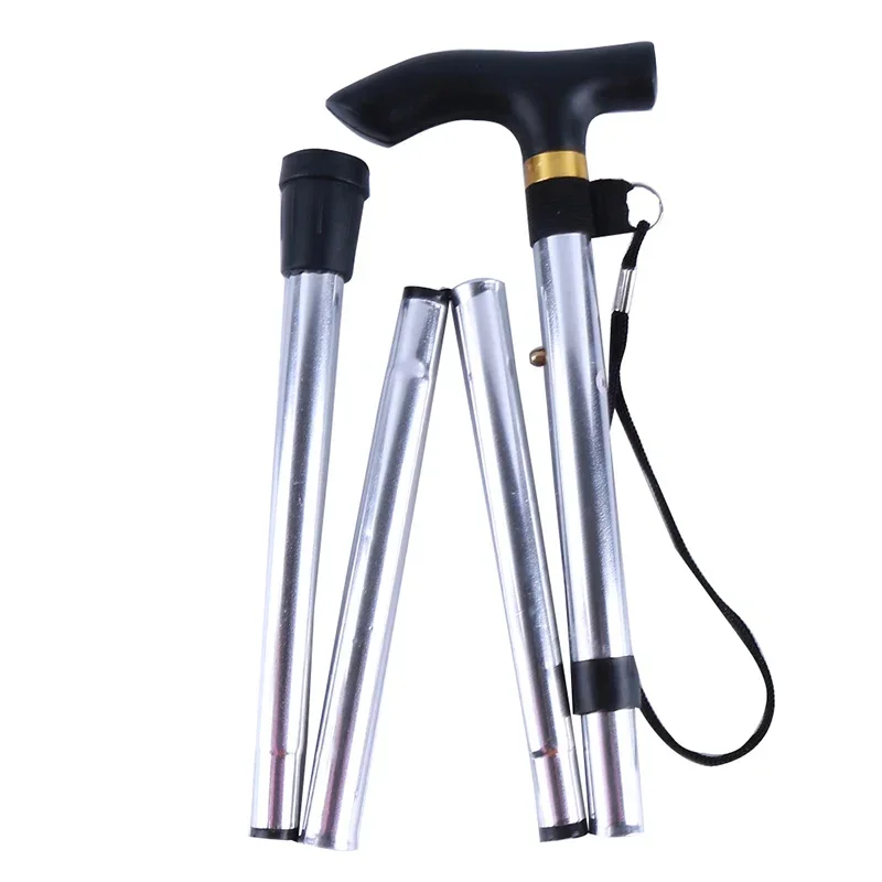 T Handle Walking Stick Telescopic Aluminum Alloy with Rubber Tip 2 T Handle Walking Stick Telescopic Aluminum Alloy with Rubber Tip - view 2