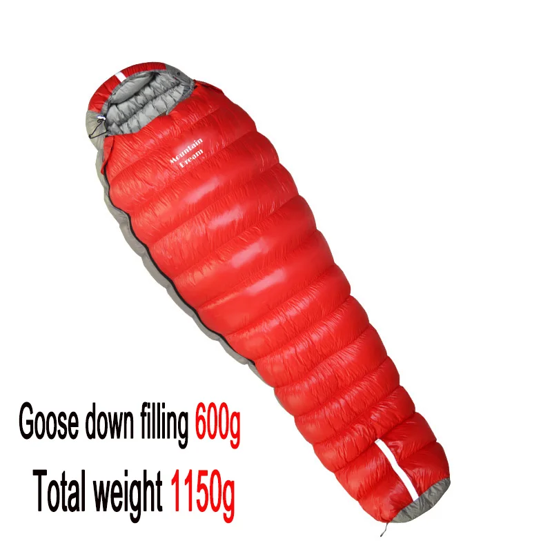 Goose Down Sleeping Bag, Oversized Mummy for Winter 220 x 90 cm 7 Goose Down Sleeping Bag, Oversized Mummy for Winter 220 x 90 cm - view 7