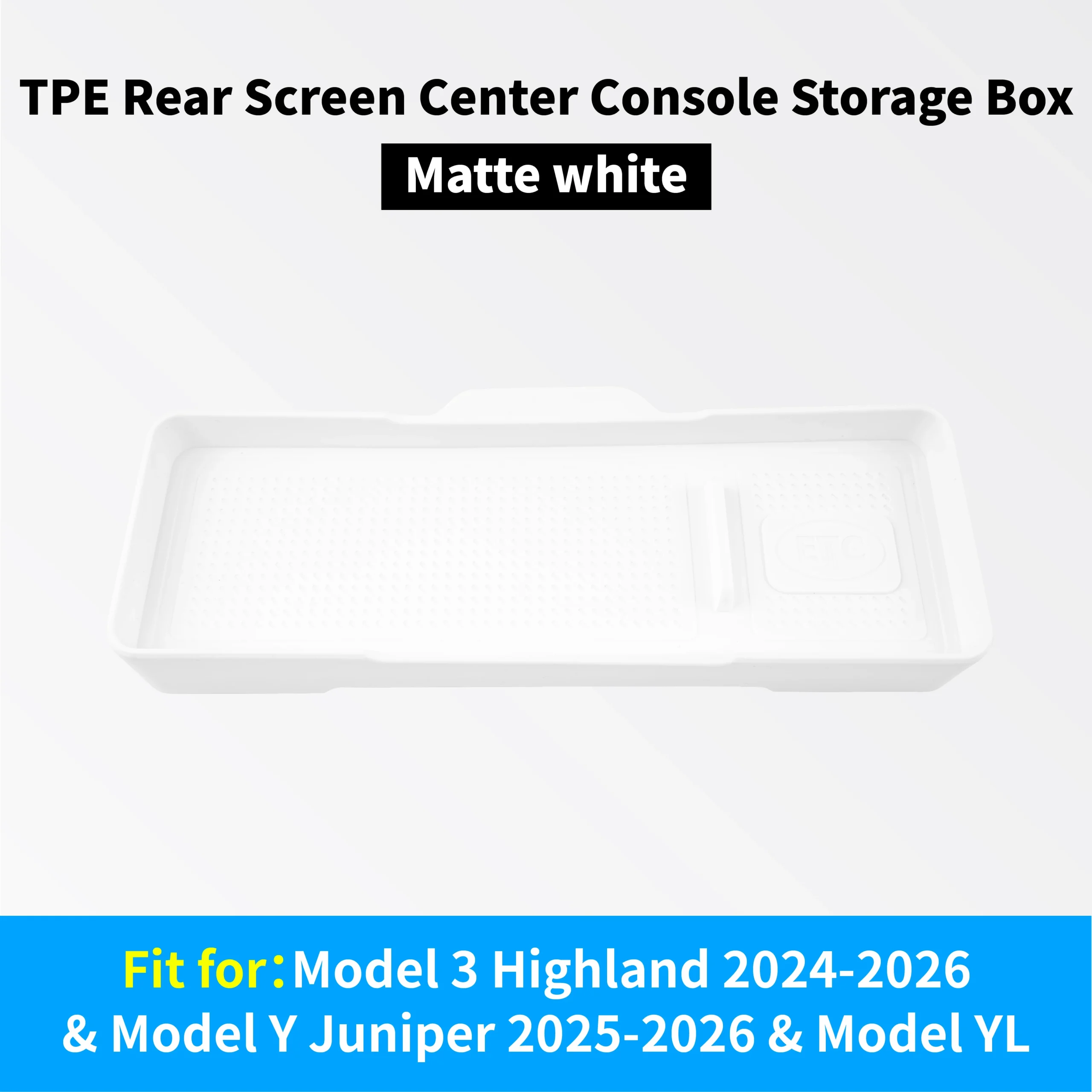 TPE Console Organizer Tray for Tesla Model 3 Highland and Model Y 7 TPE Console Organizer Tray for Tesla Model 3 Highland and Model Y - view 7