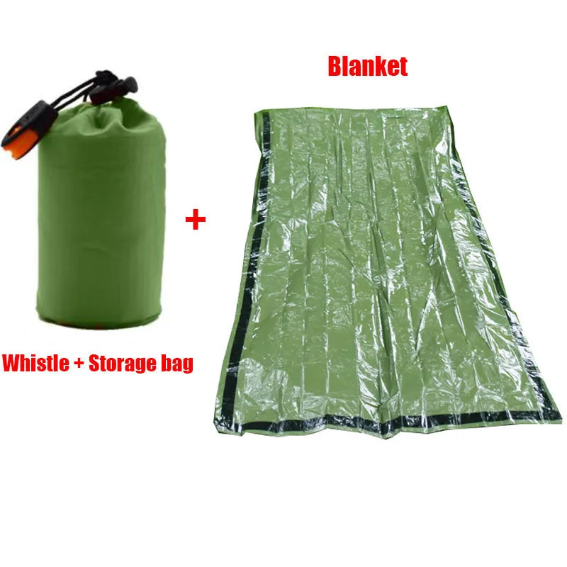 Emergency Survival Sleeping Bag Reusable Mylar Bivvy with Sack 8 Emergency Survival Sleeping Bag Reusable Mylar Bivvy with Sack - view 8