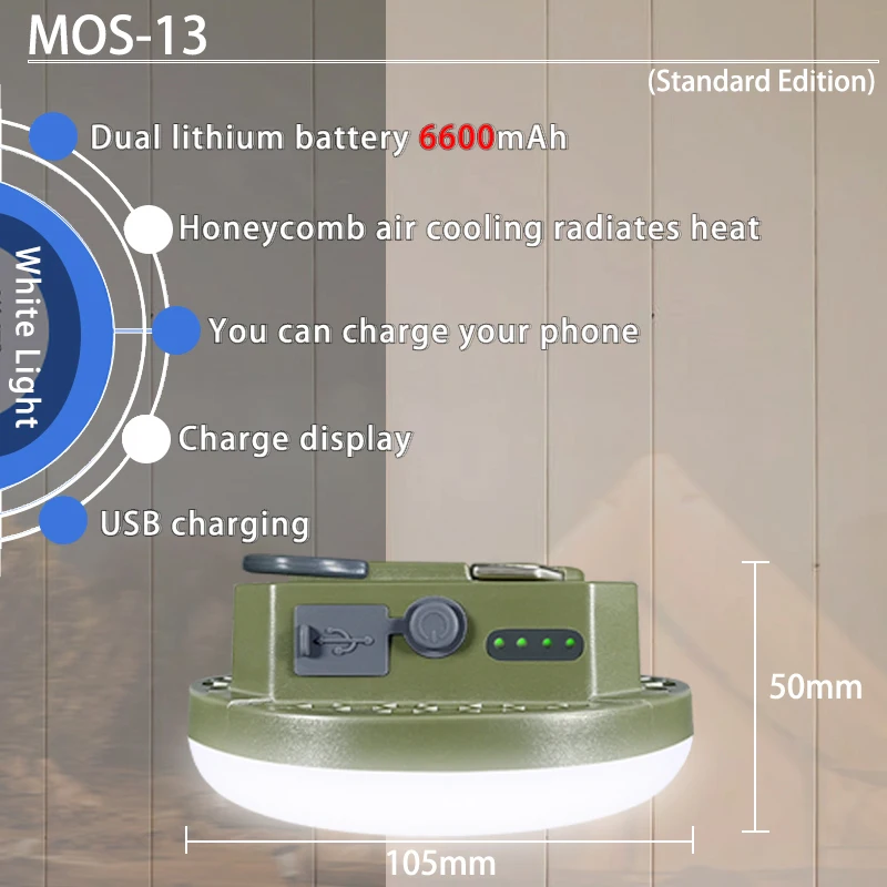 Ultra Bright Tent Light, Magnetic Rechargeable 15W or 30W 12 Ultra Bright Tent Light, Magnetic Rechargeable 15W or 30W - view 12