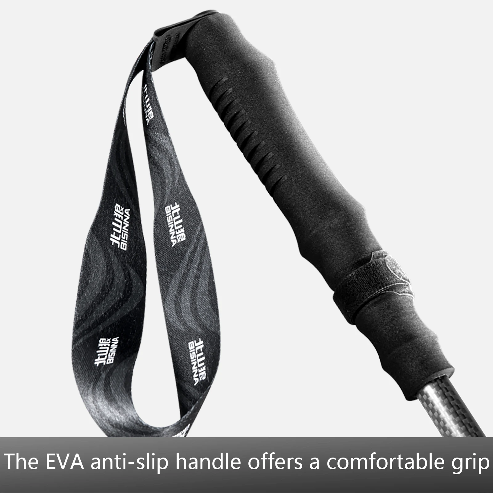Folding Carbon Trekking Poles 2 Pack 3K Ultralight Bisinna 4 Folding Carbon Trekking Poles 2 Pack 3K Ultralight Bisinna - view 4