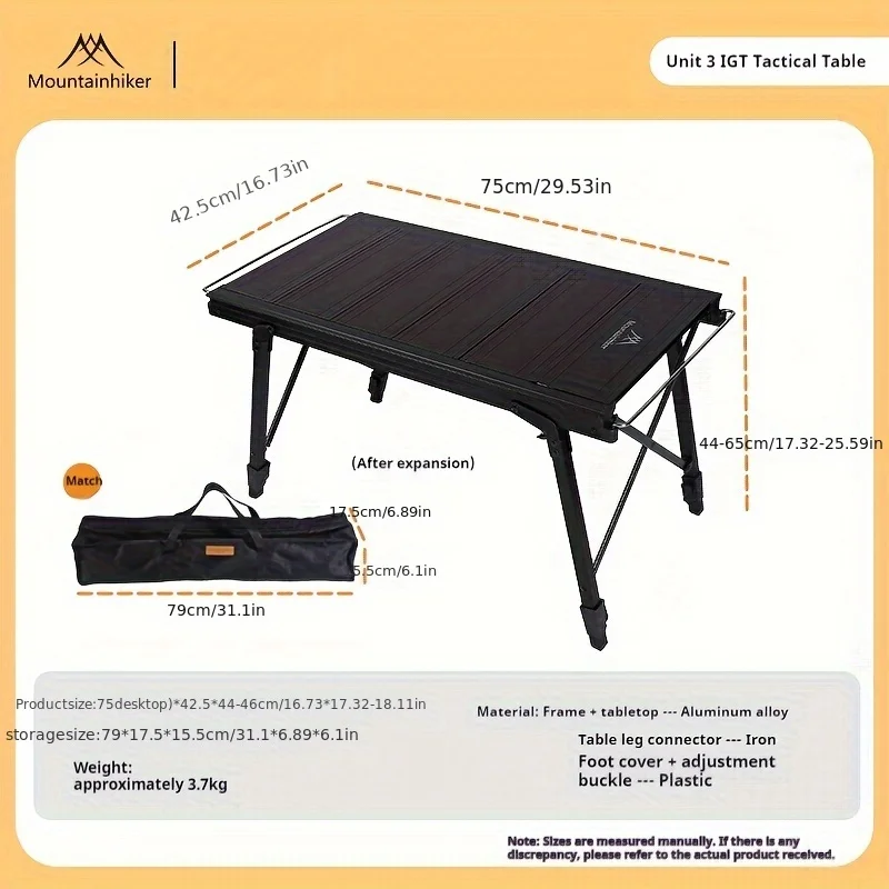 IGT Camping Lift Table Folding Aluminum in 3 or 4 Unit Sizes 3 IGT Camping Lift Table Folding Aluminum in 3 or 4 Unit Sizes - view 3