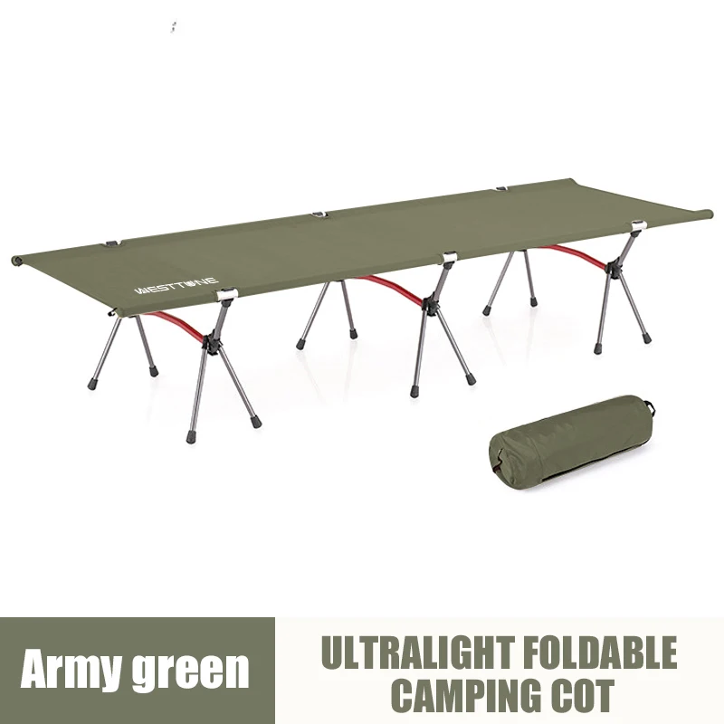 Ultralight Camping Cot, 4.8 lb Aluminum Folding Bed by WESTTUNE 9 Ultralight Camping Cot, 4.8 lb Aluminum Folding Bed by WESTTUNE - view 9