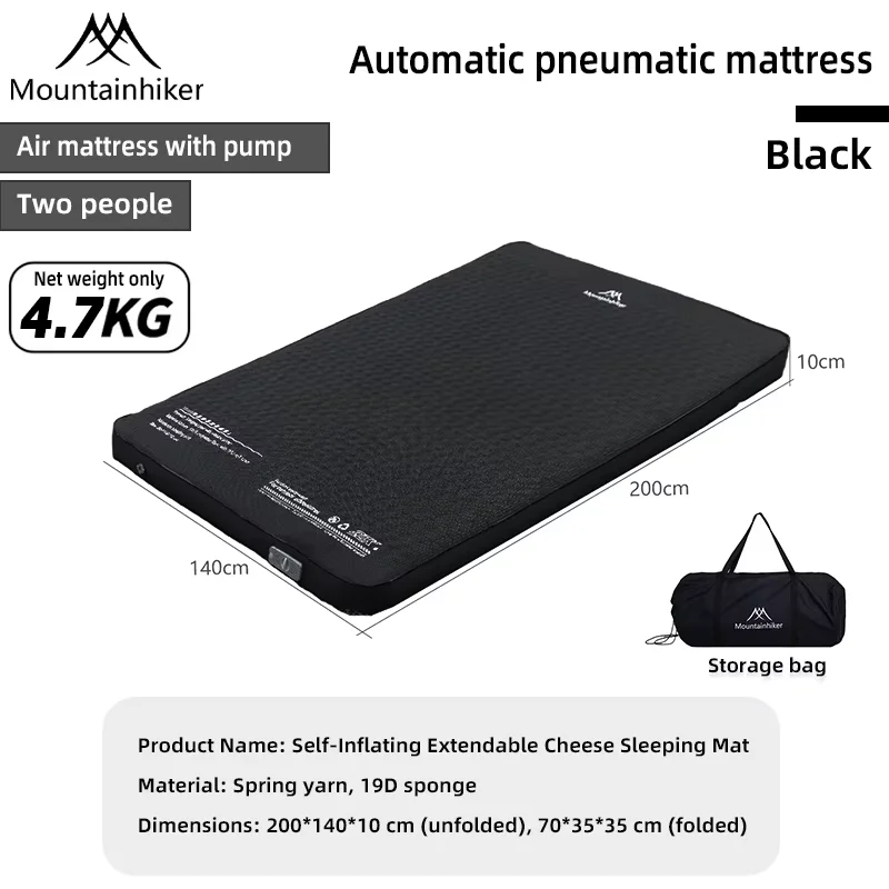Inflatable Sponge Mattress 10 cm Thick, Single or Double Size 13 Inflatable Sponge Mattress 10 cm Thick, Single or Double Size - view 13