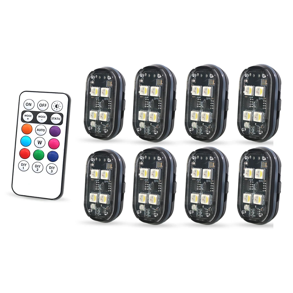 Wireless Car Strobe Lights, RGB LED Ambient Lights with Remote 8 Wireless Car Strobe Lights, RGB LED Ambient Lights with Remote - view 8