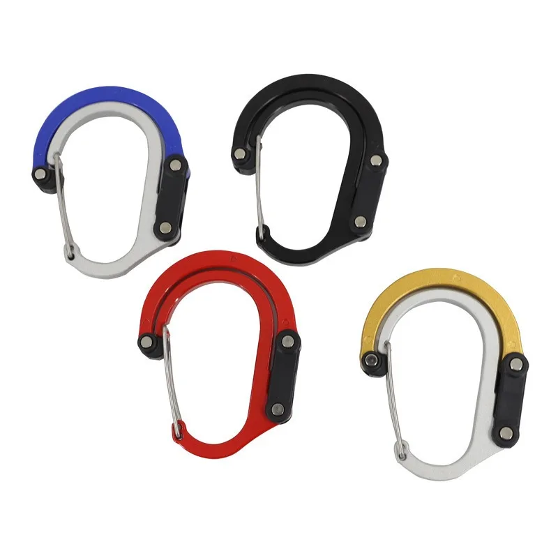 Rotating Gear Clip Hook 360 Degree Hybrid Carabiner in Iron 5 Rotating Gear Clip Hook 360 Degree Hybrid Carabiner in Iron - view 5