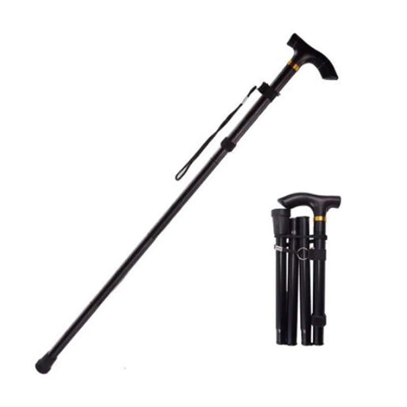T Handle Walking Stick Telescopic Aluminum Alloy with Rubber Tip 5 T Handle Walking Stick Telescopic Aluminum Alloy with Rubber Tip - view 5