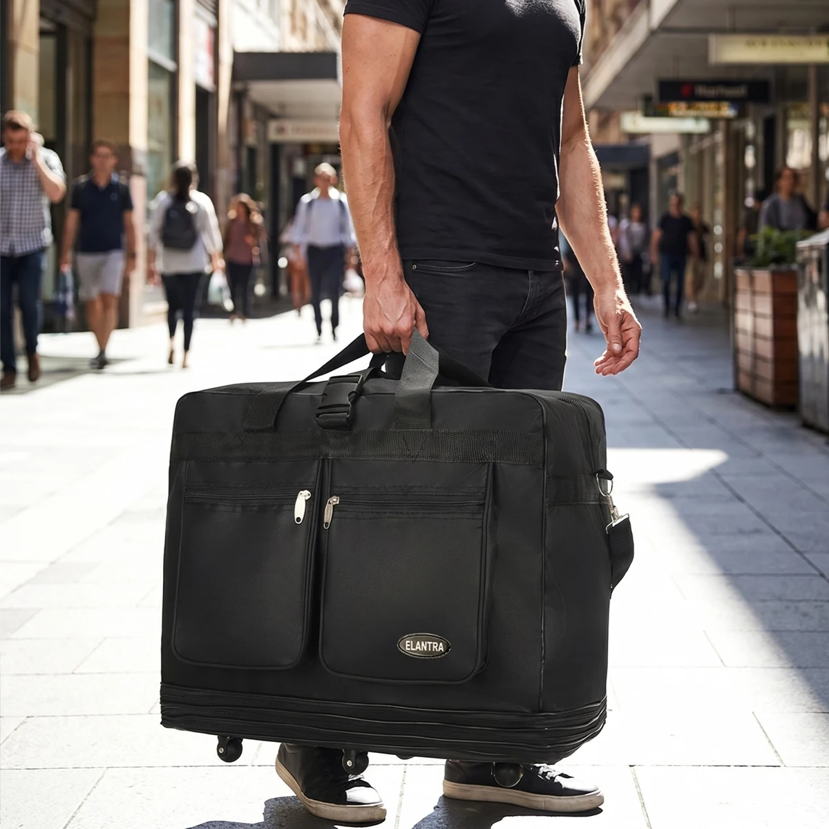 Expandable Rolling Duffel Bag with Wheels and Sturdy Handle 7 Expandable Rolling Duffel Bag with Wheels and Sturdy Handle - view 7