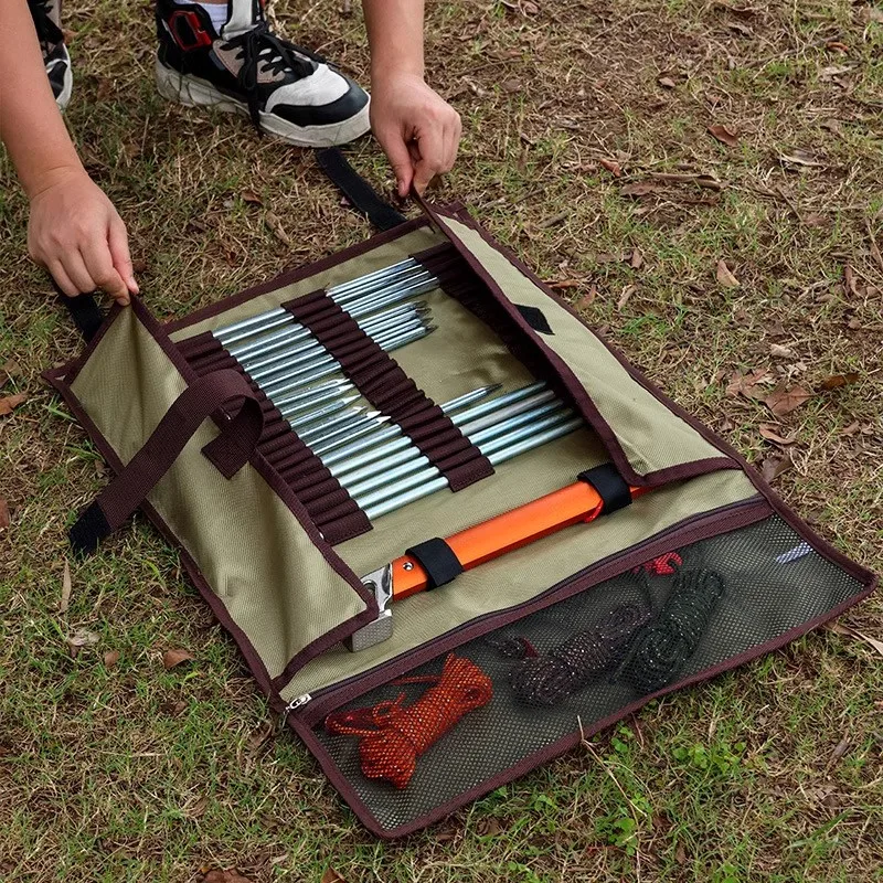 Tent Stake Roll Bag Heavy Duty PVC Peg and Hammer Organizer 3 Tent Stake Roll Bag Heavy Duty PVC Peg and Hammer Organizer - view 3