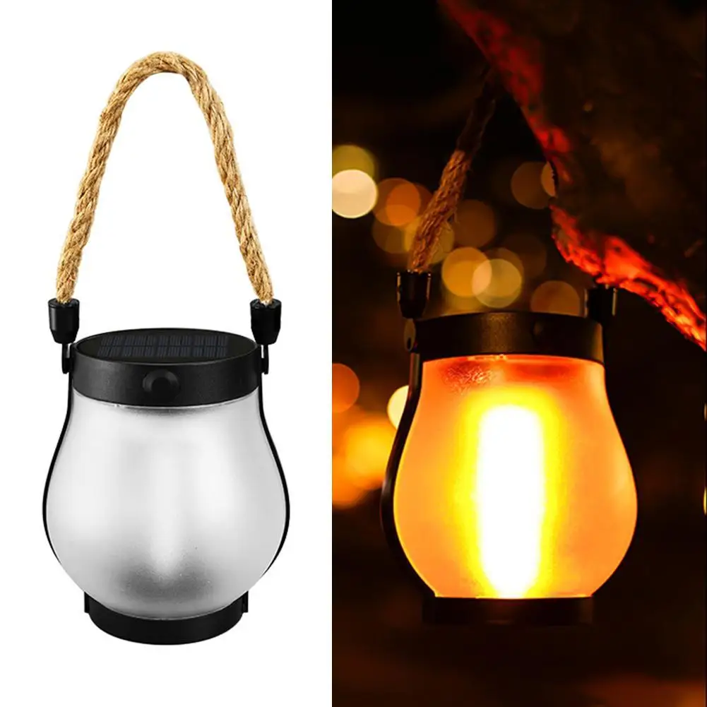 Solar Flame Camping Lamp, IPX4 Hanging Garden Lantern 6 Solar Flame Camping Lamp, IPX4 Hanging Garden Lantern - view 6