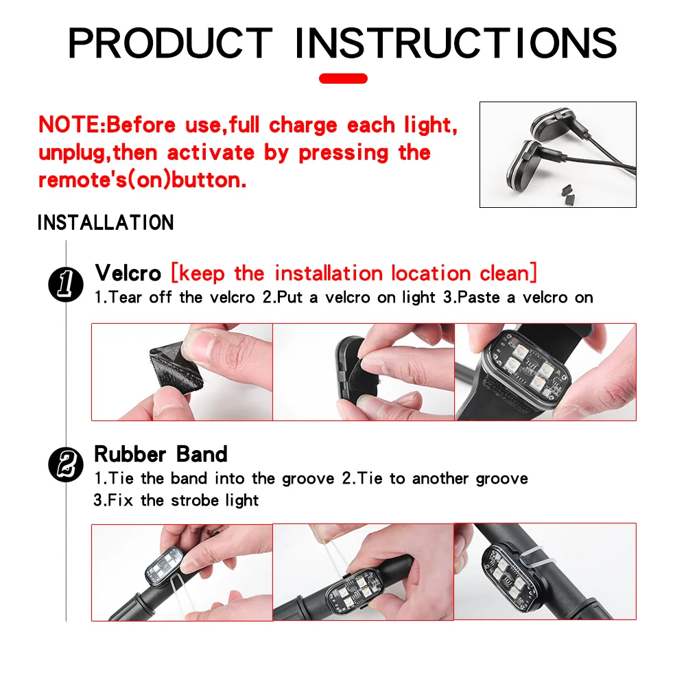 Wireless Car Strobe Lights, RGB LED Ambient Lights with Remote 3 Wireless Car Strobe Lights, RGB LED Ambient Lights with Remote - view 3