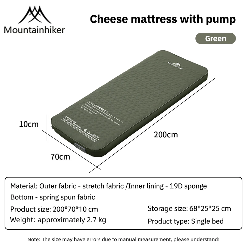 Inflatable Sponge Mattress 10 cm Thick, Single or Double Size 11 Inflatable Sponge Mattress 10 cm Thick, Single or Double Size - view 11