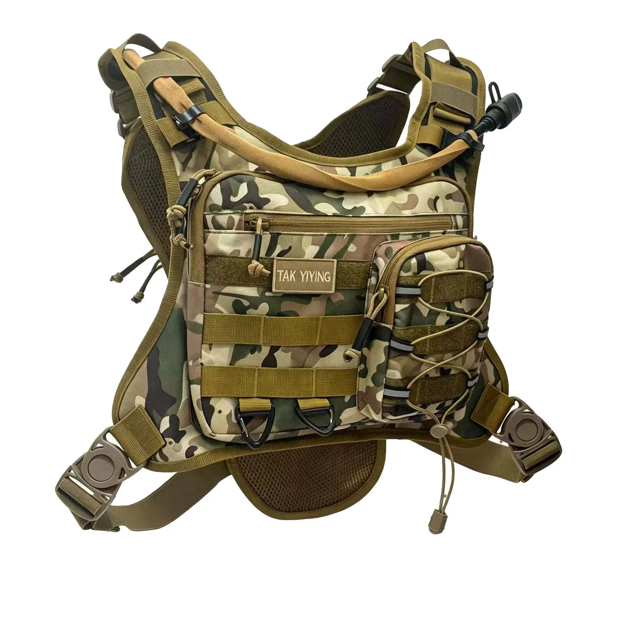 Chest Bag Hydration Vest 11 Inch with 2L Bladder Pocket 9 Chest Bag Hydration Vest 11 Inch with 2L Bladder Pocket - view 9