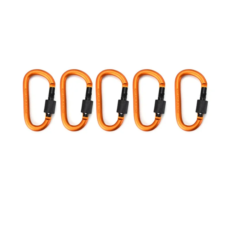 D Ring Keychain Clips Aluminum Carabiner Hooks 5 or 10 Pack 17 D Ring Keychain Clips Aluminum Carabiner Hooks 5 or 10 Pack - view 17
