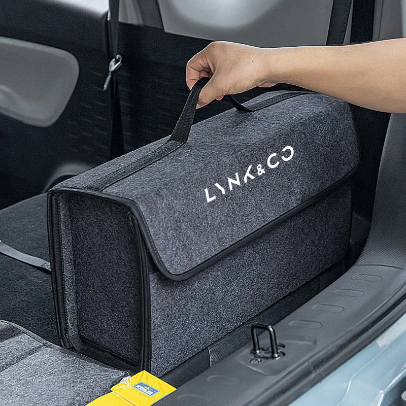 Velcro Felt Trunk Organizer Box, 50 x 14.5 x 23 cm Folding Bag 5 Velcro Felt Trunk Organizer Box, 50 x 14.5 x 23 cm Folding Bag - view 5