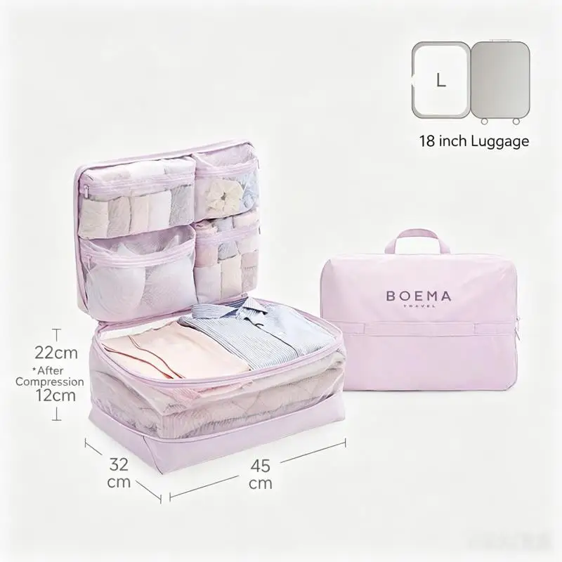 Multi Compartment Packing Cube, 5 in 1 with Mesh Window 11 Multi Compartment Packing Cube, 5 in 1 with Mesh Window - view 11