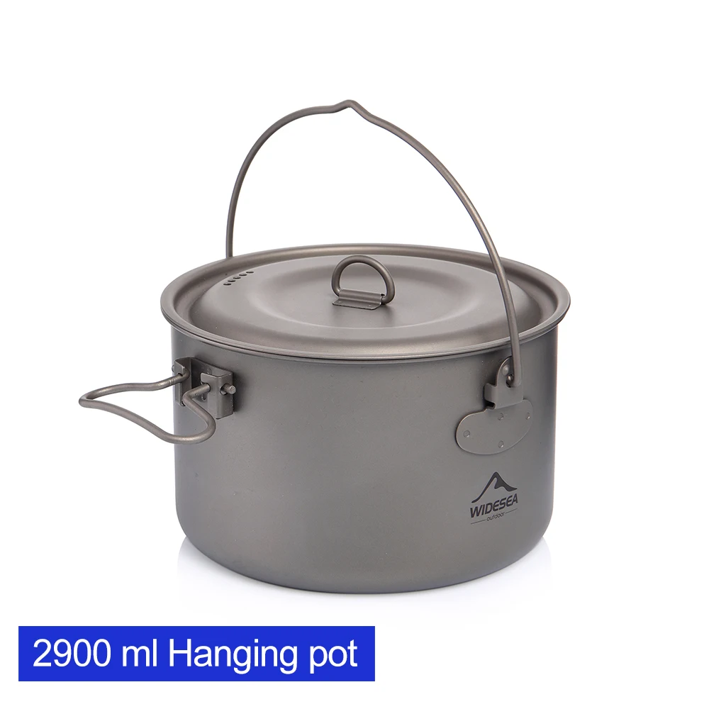 Titanium Camping Cookware, Pots 750ml to 2900ml and Frying Pans 12 Titanium Camping Cookware, Pots 750ml to 2900ml and Frying Pans - view 12