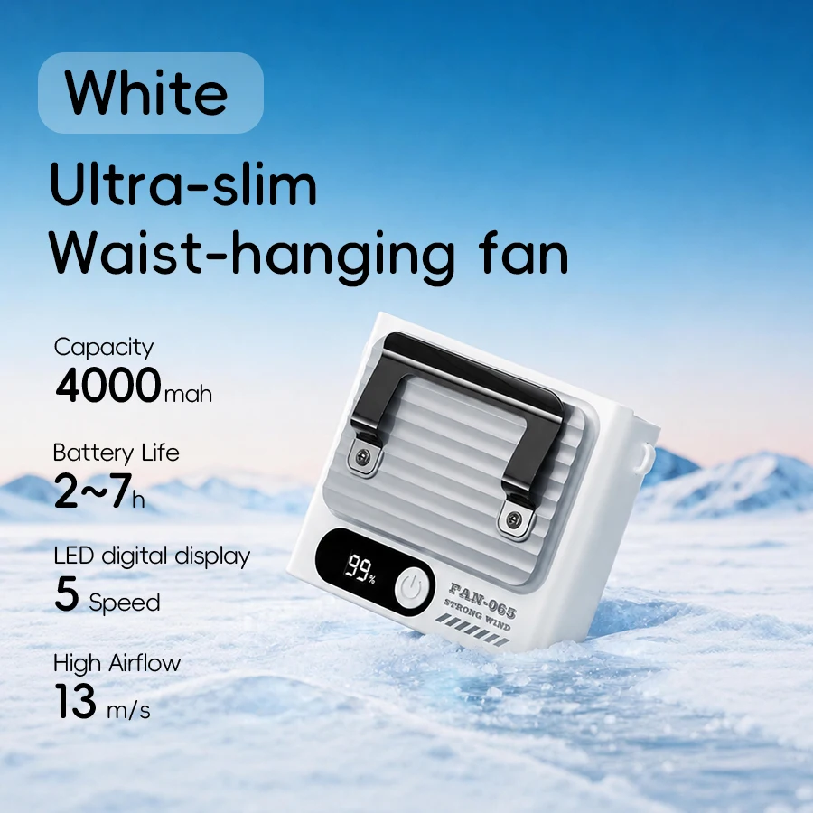 Hanging Waist Fan 4000mAh USB Rechargeable Bladeless Mini Fan 11 Hanging Waist Fan 4000mAh USB Rechargeable Bladeless Mini Fan - view 11