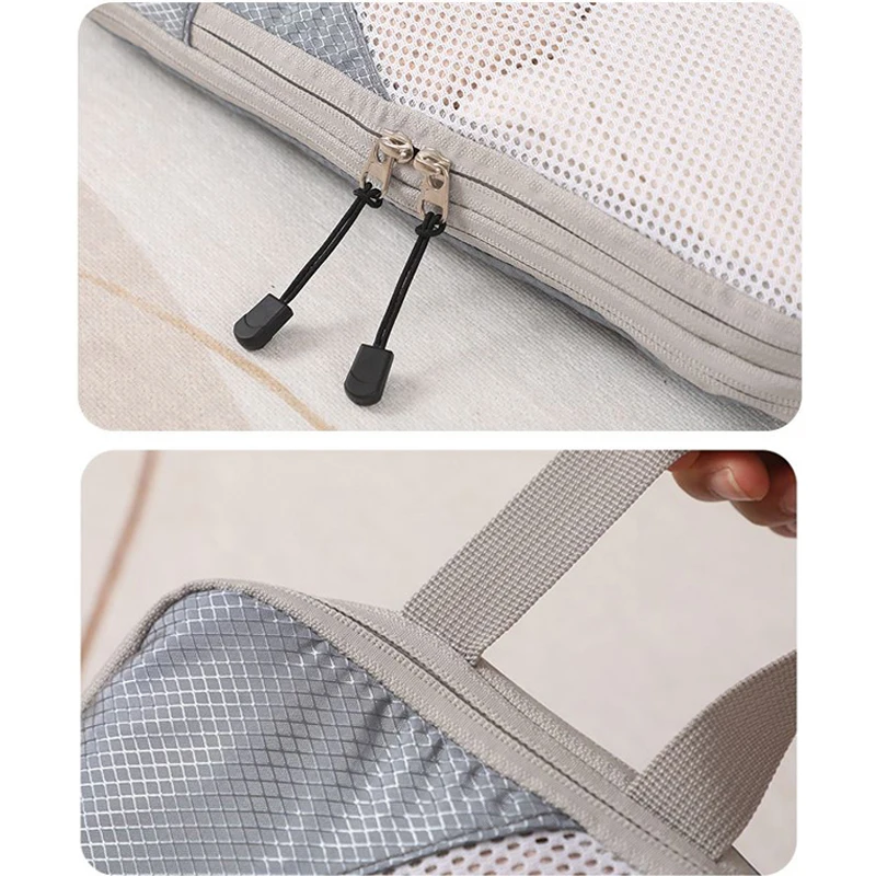 Nylon Compression Travel Cubes, 3 Piece Set with Mesh Bags 5 Nylon Compression Travel Cubes, 3 Piece Set with Mesh Bags - view 5
