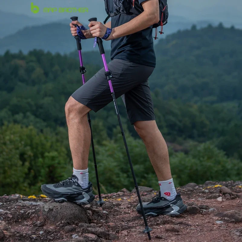 Folding Aluminum Trekking Poles 7075 Quick Lock MAP BROTHER 2 Folding Aluminum Trekking Poles 7075 Quick Lock MAP BROTHER - view 2