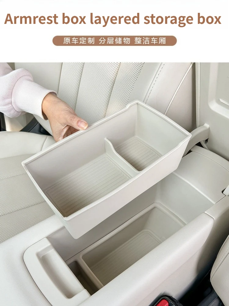 Layered Armrest Storage Box for GWM ORA 5 Center Console 3 Layered Armrest Storage Box for GWM ORA 5 Center Console - view 3