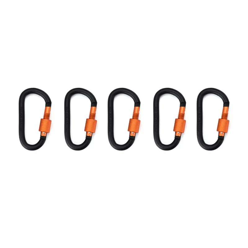 D Ring Keychain Clips Aluminum Carabiner Hooks 5 or 10 Pack 15 D Ring Keychain Clips Aluminum Carabiner Hooks 5 or 10 Pack - view 15