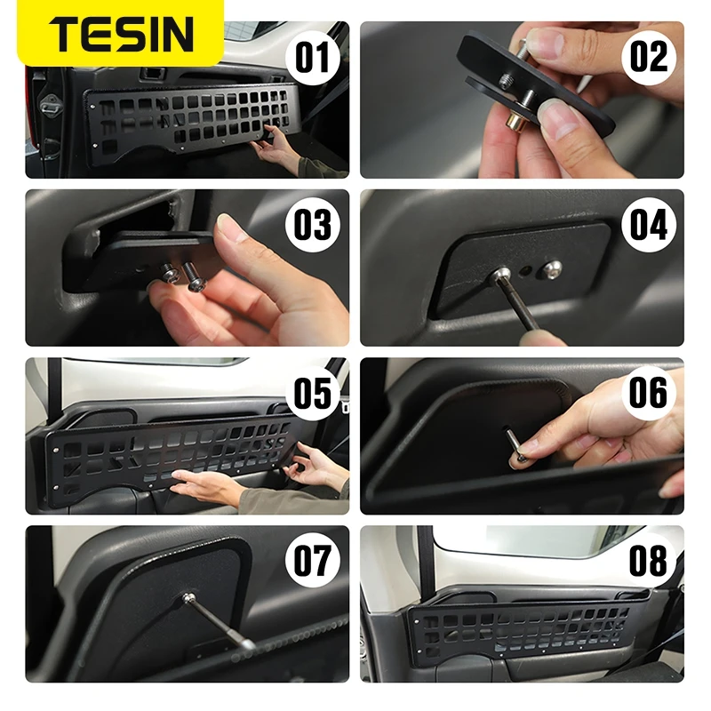 Aluminum Trunk Side Rack Storage Box for Suzuki Jimny TESIN 4 Aluminum Trunk Side Rack Storage Box for Suzuki Jimny TESIN - view 4