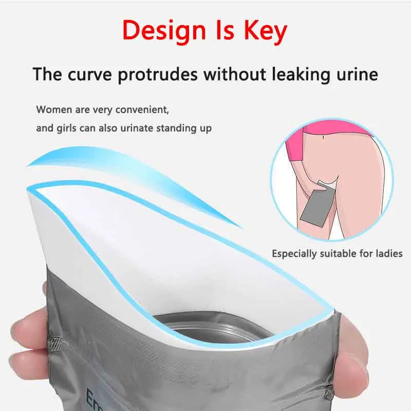Disposable Urine Bags 700ml with Leak Proof Seal and Flow Guide 2 Disposable Urine Bags 700ml with Leak Proof Seal and Flow Guide - view 2