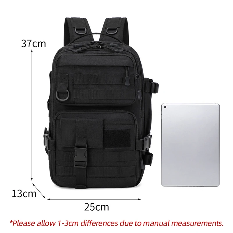 Tactical Assault Pack Molle Oxford Backpack with Breathable Back 6 Tactical Assault Pack Molle Oxford Backpack with Breathable Back - view 6